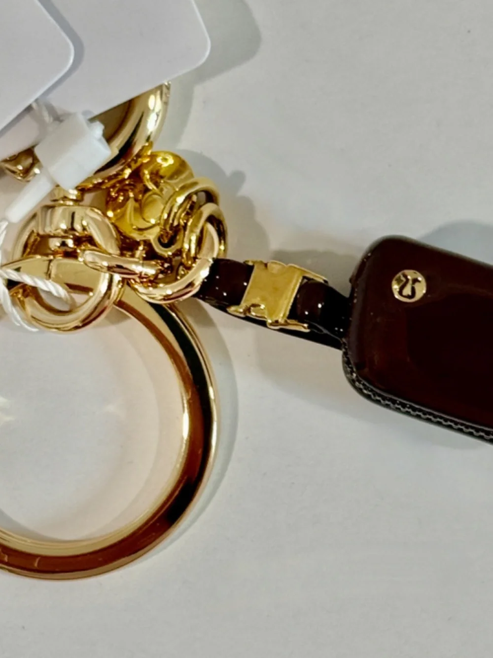 Lululemon Everywhere Belt Bag Charm Keychain, Goodnight Plum/gold New